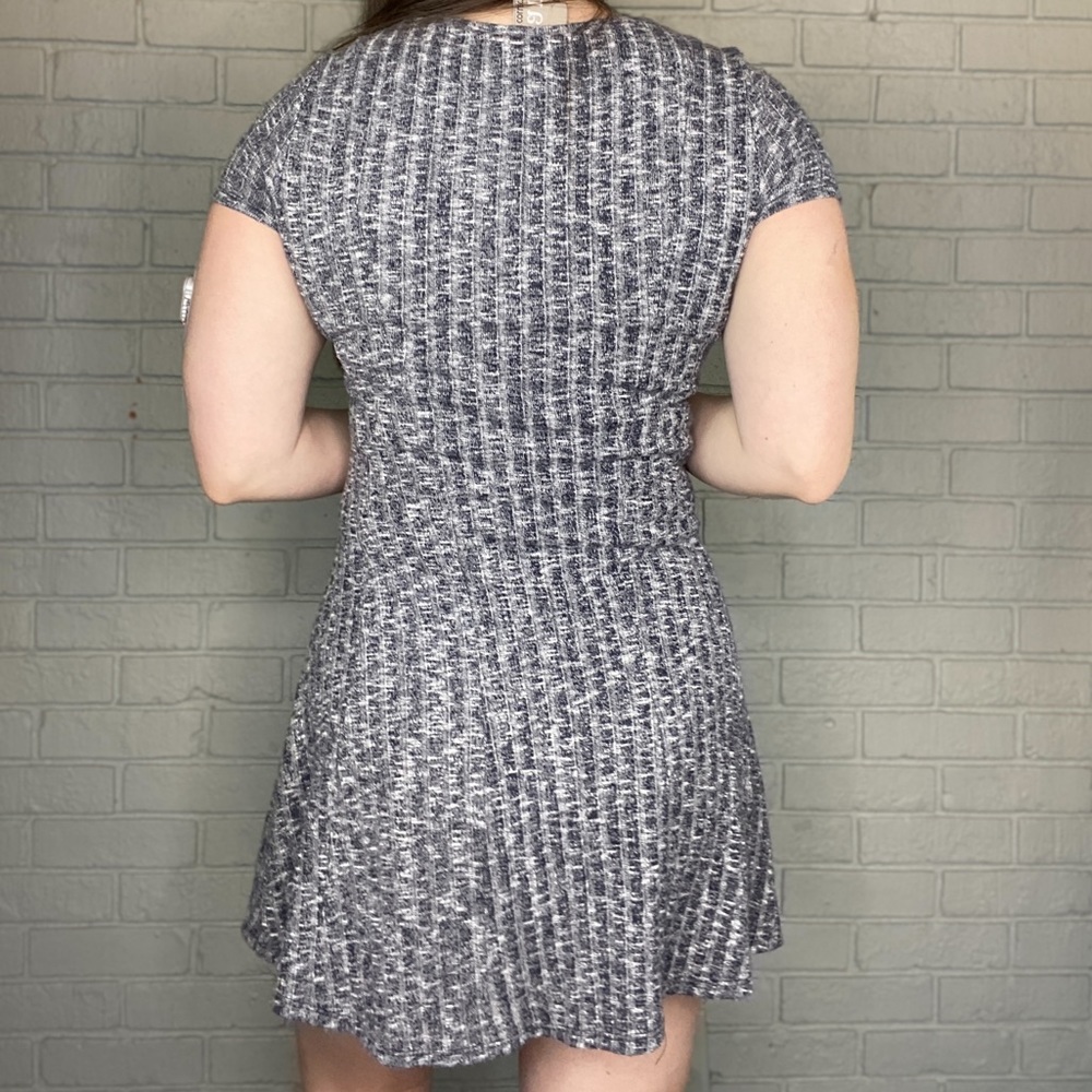 Anthropologie Dolan Left Coast Collection Gray Knit Ribbed Swing Dress Size XS - Picture 4 of 14